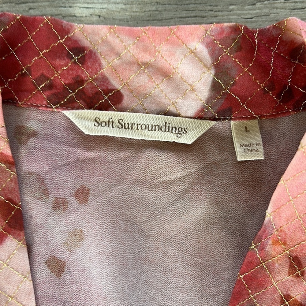 Soft Surroundings cool cat kimono size large - Picture 5 of 9